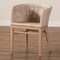 Bali & Pari Papua Modern Bohemian Antique White Washed Rattan and Mahogany Wood Dining Chair 243-13489-ZORO - alternate 7